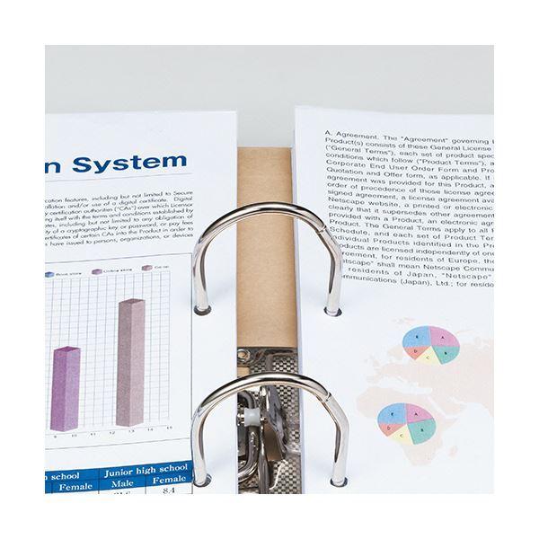 TANOSEE 保存用レバー式アーチファイルN A4タテ 280枚収容 28mmとじ 背幅53mm 青 1セット(12冊)の画像