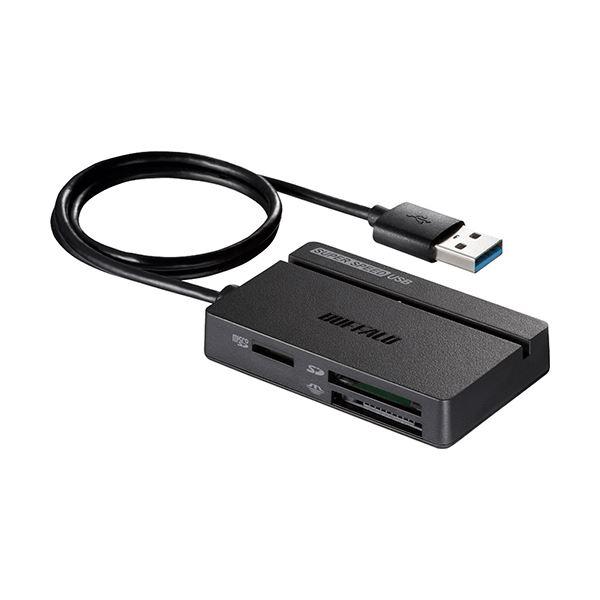 バッファロー USB3.0マルチカードリーダー スタンダード ブラック BSCR100U3BK 1台 | BUFFALO