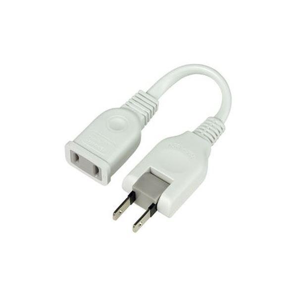 (まとめ)朝日電器 ちょっとコード10cm W-1501B(W)〔×20セット〕