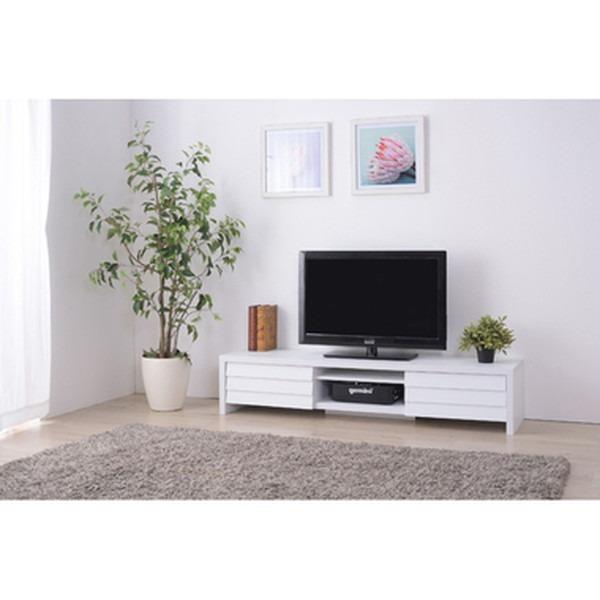 テレビ台 テレビボード 幅150×奥行40×高さ30cm ホワイト 引き出し付き リビング ダイニング インテリア家具 | ブランド登録なし | 02