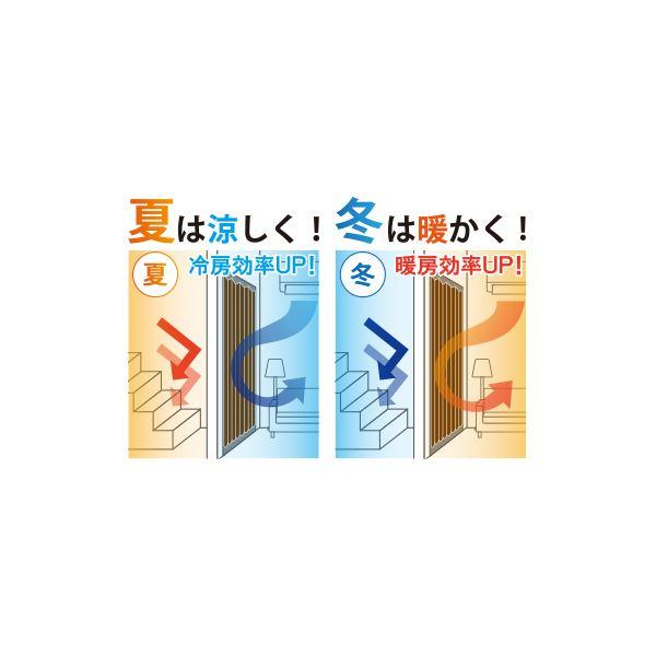 間仕切り カーテン 幅100×丈180cm 1枚 ブラウン 日本製 カット可 抗菌 防臭 取付簡単 省エネ 目隠し 仕切り リビング | ブランド登録なし | 03