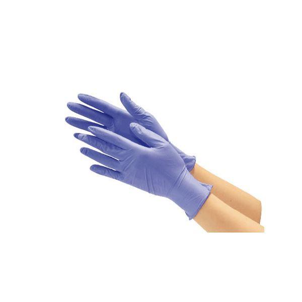 (まとめ) 川西工業 ニトリル 使い切り手袋 #2060 ブルー SS 1箱(250枚入) 〔×3セット〕