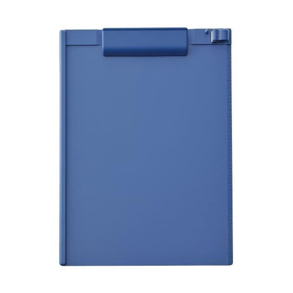 (まとめ) リヒトラブ(LIHITLAB) 抗菌クリップボード ブルー A7940-8 〔×10セット〕