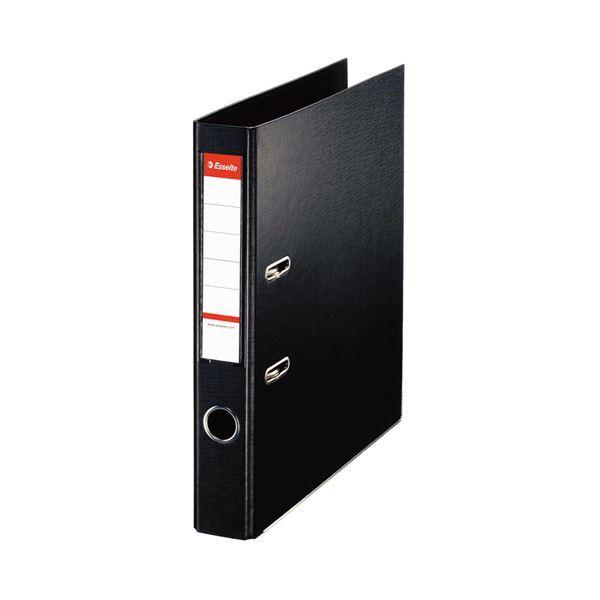 (まとめ) ESSELTE レバーアーチファイル 48077 A4S ブラック 〔×10セット〕