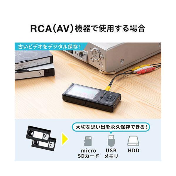 【クーポン】 サンワダイレクト ビデオキャプチャーモニタ付 ゲーム・ビデオテープ対応 400-MEDI040 1個 【TM8823390786】(31400円)