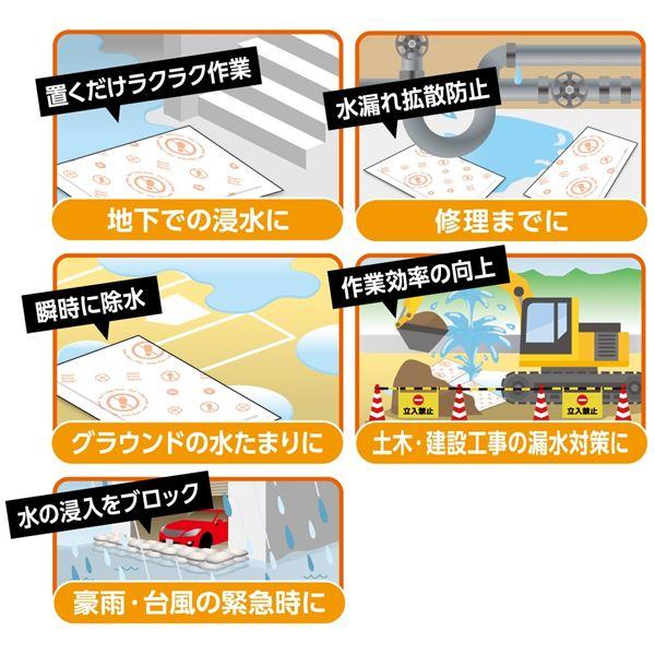 防災人 水たまり吸水シート BLOCK 20(10枚入)の画像