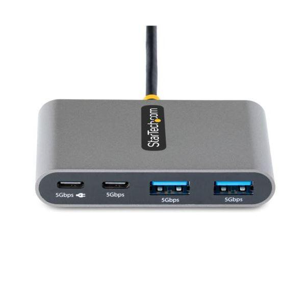 StarTech.com USBハブ 100W PD USB-A×2+USB-C×2 30cm スペースグレー5G2A2CPDB-USB-C-HUB 1個_1