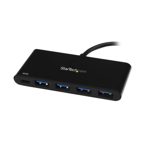 StarTech.com 4ポートUSB3.0ハブ USB Type-C接続 USB-A×4口USB給電(PowerDelivery)対応 ブラック HB30C4AFPD 1個_2
