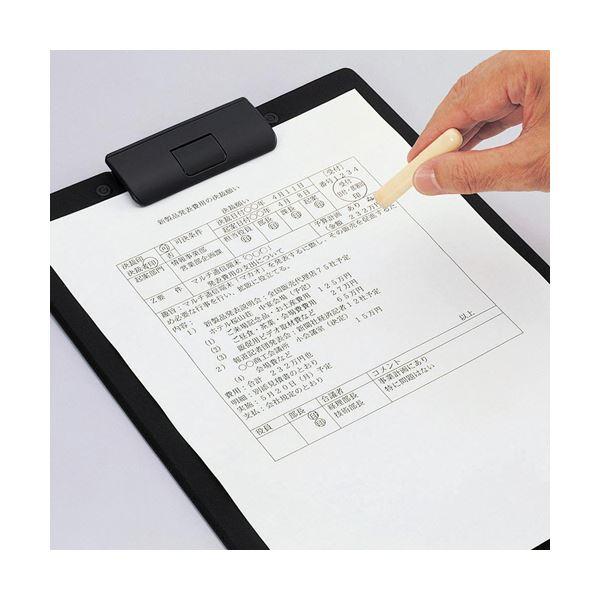 リヒトラブクリップボード(捺印対応) A4タテ 黒 A-2980-24 1セット(10冊)_1