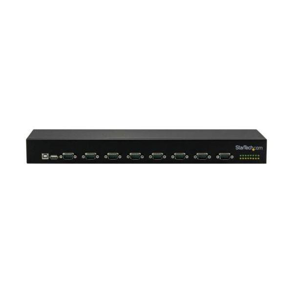 StarTech.com USB-8ポート対応シリアルRS232C 変換ハブ ブラック ICUSB23208FD 1台_1