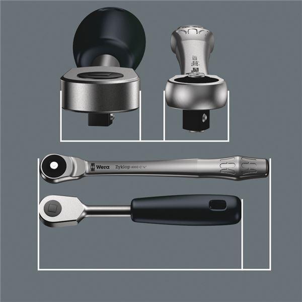 WERA ヴェラ 28点組 メタルラチェットソケット ビットソケットセット 004017 工具 ツール DIY 作業工具 道具_3