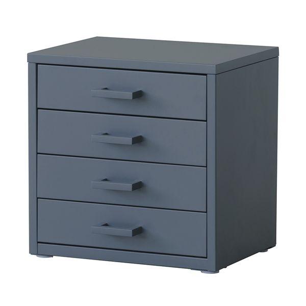 くらしのストレージボックス4段(グレー/灰) オフィス 卓上収納 スチール 引出し 小物入れ オーガナイザー 収納 引出し モダン インテリア 文房具収納 書類収... | ブランド登録なし | 01