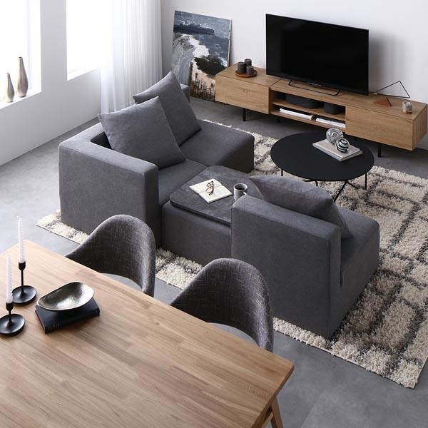 システムソファ 専用 1P 単品 グレー 洗える カバーリング ローソファ フロアソファ ソファ ソファー | ブランド登録なし | 16