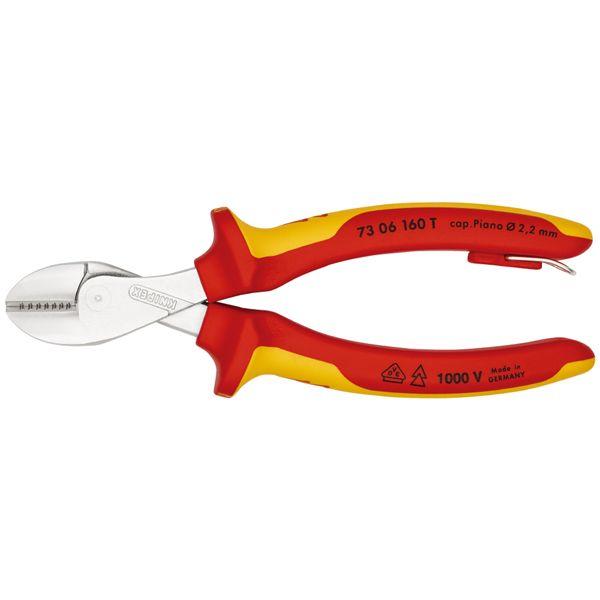KNIPEX クニペックス T1000V絶縁コンパクトニッパー 落下防止 全長160mm 7306-160T