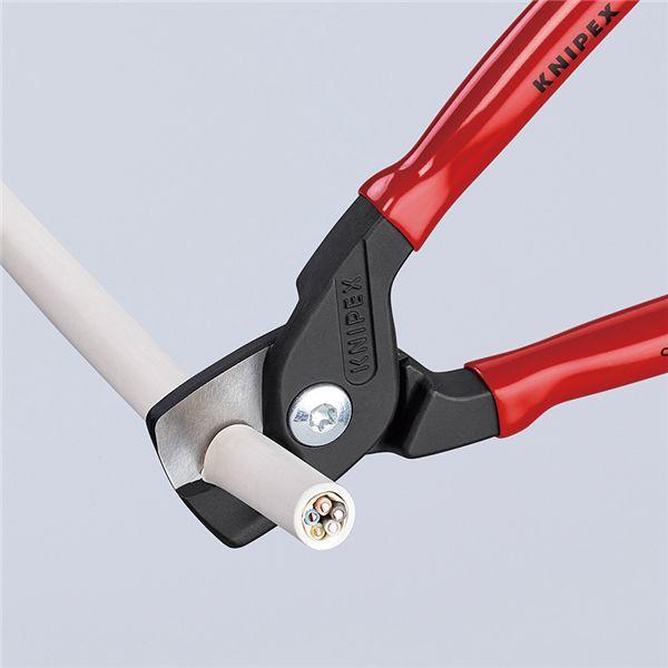 KNIPEX クニペックス ケーブルカッター ステップカット プラスチックコーティング 全長160mm 9511-160 工具 ツール DIY 作業工具_3
