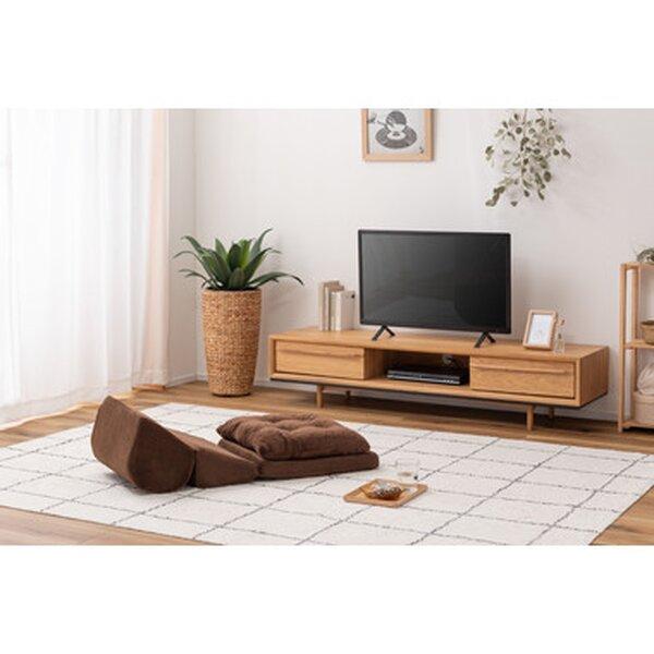 TV枕座布団付M 約W40×D48-96×H27-31×SH5/14cm ブラウン 完成品の画像
