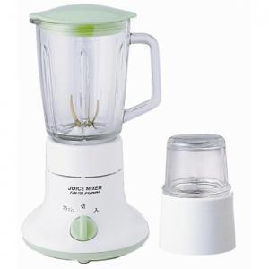 ジュースミキサー/調理器具 〔ミル付き グリーン＆ホワイト〕 サーキットプロテクター採用 FJM-703GW |  | 01