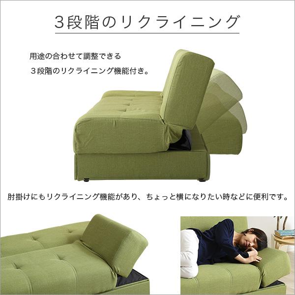 マルチソファベッド(ワイド幅197cm)スツール付き、日本製・完成品でお届け｜Saul-ソール-_4