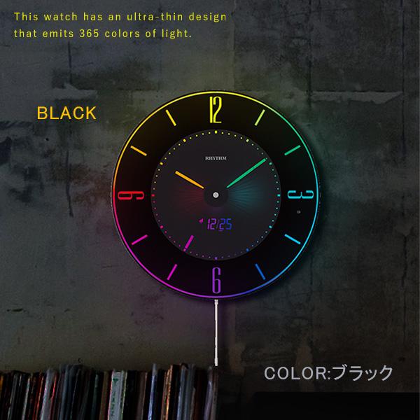 掛け時計　デジタル時計　カラーグラデーション　明るさ2段階調整｜krypton｜03