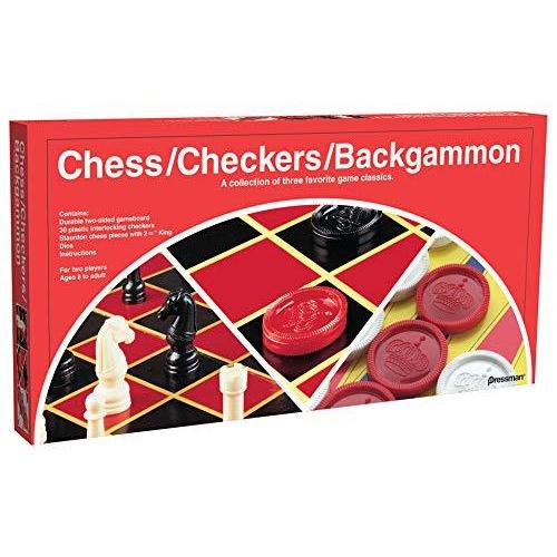 【2021最新作】 Pack ＜新品＞11 PRESSMAN CHESS/CHECKERS/BACKGAMMON【送料無料】 TOYS ボードゲーム
