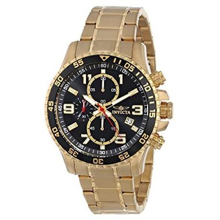 【気質アップ】 18k Chronograph Specialty 16932 Men's 新品Invicta Gold Ste Stainless Ion-Plated 腕時計