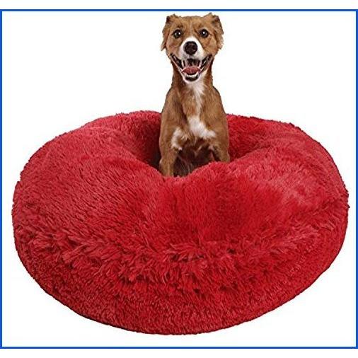 Bed Kryrストア Pet Dog B00l5350vk Signature Extra 新品 Bessie Lipstick Extra Signature And Plush Sizes 141 並行輸入 Plush Bagel Fur Barnie Shag Faux Multiple Luxury