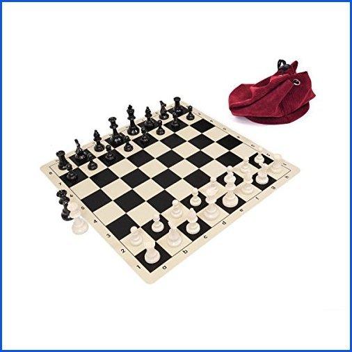 ＜新品＞Wholesale Chess Triple Weighted Staunton Silicone Set - Black＜並行輸入品＞