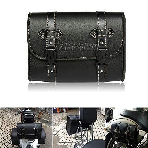 ＜新品＞REFIT Motorcycle Saddle Luggage PU Leather Tool Bag for Honda Shadow Spirit Aero VT750 VT1100 VTX1300/Kawasaki Vulcan 900 1500 1 その他バイク用バッグ