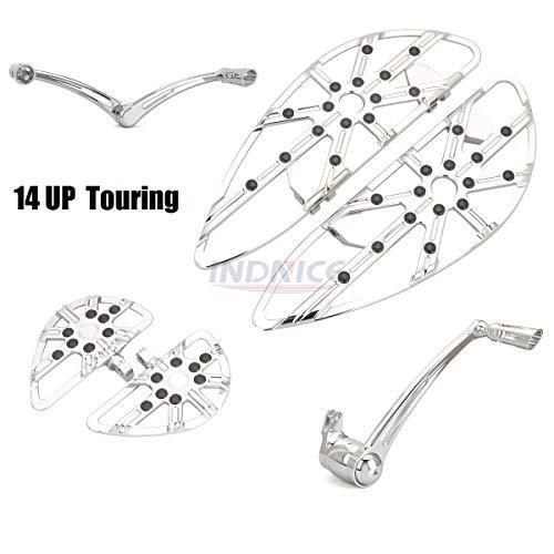 新品 Chrome Driver Gauge Floorboards Touring Street Glide Flhx Footboards Special Flhxs Passenger Pegs Fltrx Shift Brake Arm Lever Fl その他ステップ ペダル Www Trendypooches Com