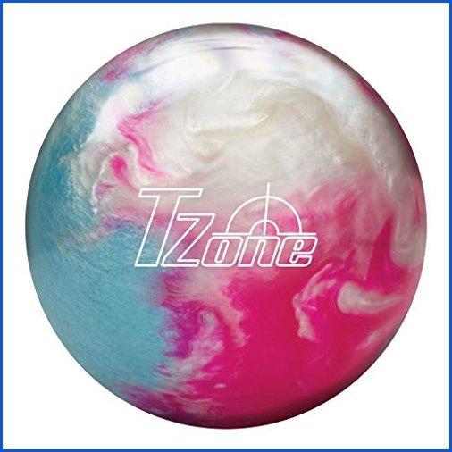超爆安 ＜新品＞Brunswick T-Zone 9＜並行輸入 ピンク/アイスブルー/ホワイト ボーリングボール ブリス フローズン ボール