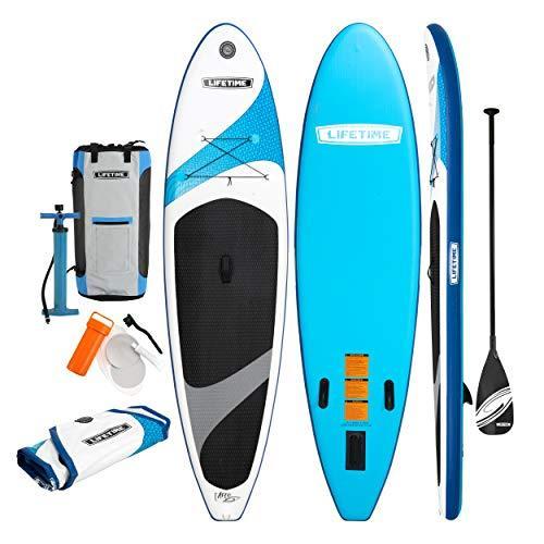 高質で安価 新品 Lifetime Vista Inflatable Stand Up Paddle Board 11 Long X 32 Wide X 6 Thick Durable And Lightweight Sup Stable Wide Stance 最安値 Zoetalentsolutions Com