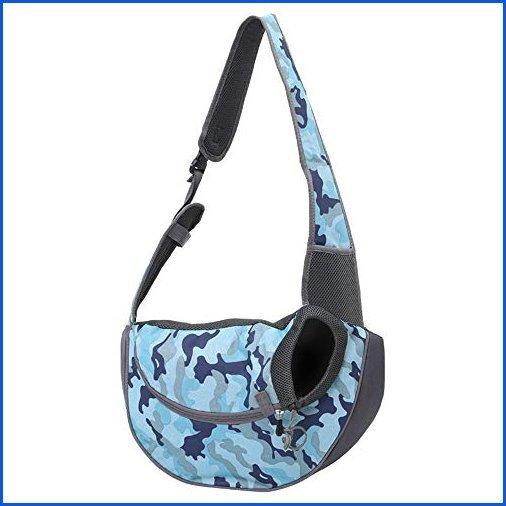 適当な価格 ＜新品＞PETEMOO Pet Sling Carrier Bag, Hand-Free Dog Cat Outdoor Travel Shoulder Bag with Adjustable Strap& Zipper＜並行輸入品＞ キャリーバッグ