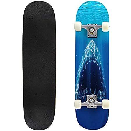 クラシック 凹型 スケートボード 3d レンダード イラスト グレートホワイトシャーク ロングボード メープルデッキ エクストリーム スポーツ アウト 並行輸入品 その他スケボー用品 お買い得 Ahmedmostafa Us