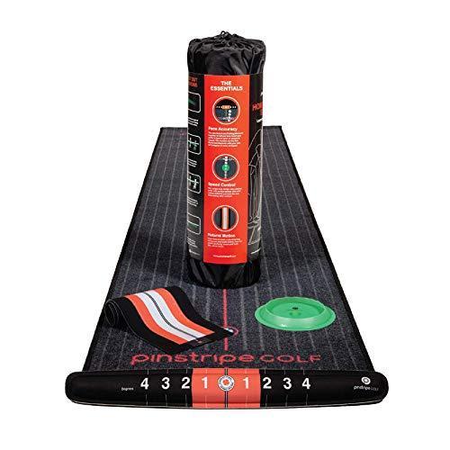 最旬トレンドパンツ 新品 Pinstripe ゴルフパッティングマット 長さ8フィート 3色 パッティング補助4個 屋内スタジオ パターマット Populationmalawi Org