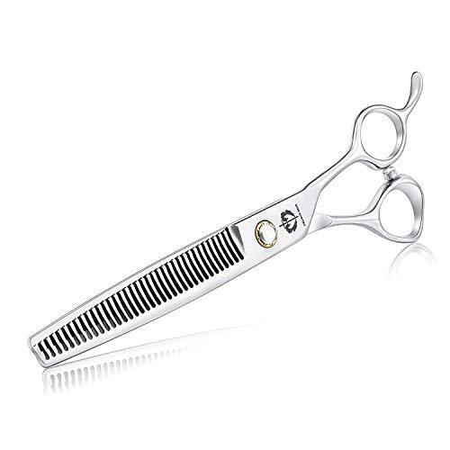 Upward Curved Pets Grooming Thinning/Blending Shears Japan 440C Stainless Steel for Pet Groomers or Family DIY Use Moontay Professional Dog Grooming Chunkers Scissors 