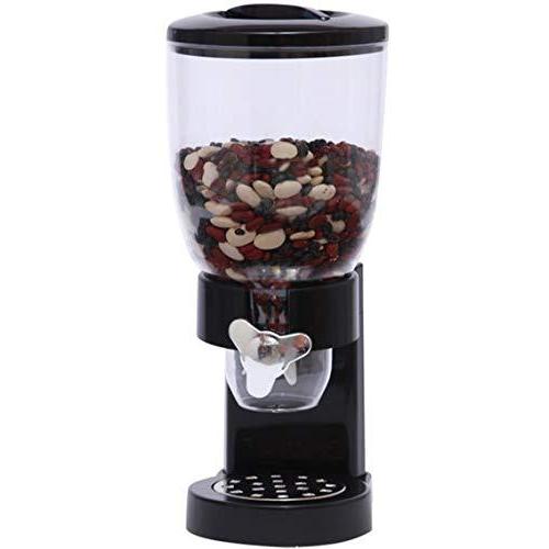 開店祝い ＜新品＞Dry Food Dispenser Single Control Black Cereal 