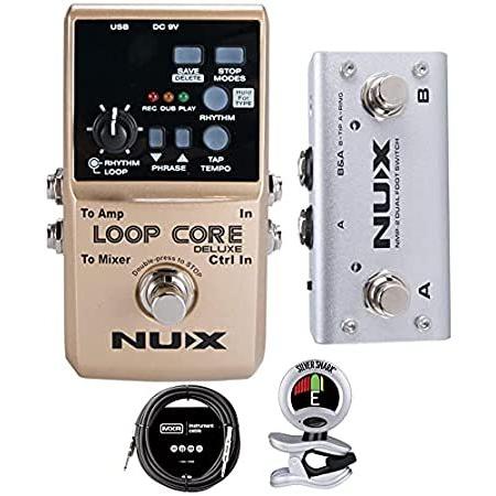 【人気商品！】 〈新品〉NUX Loop Core Deluxe Guitar Looper Bundle with Snark Tuner and 20ft MXR Ins ギターエフェクター