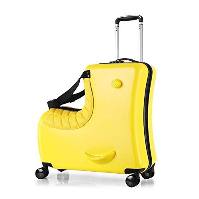Homraku 子供用スーツケース乗れる キッズキャリーケース トランク ダイヤルロック式 ダブルキャスターで静音 安心素材 子供の遊び心に 子供用スーツケース乗れる キッズキャリーケース トランク ダイヤルロック式 ダブルキャスターで静音 安心素材 子供の遊び心に