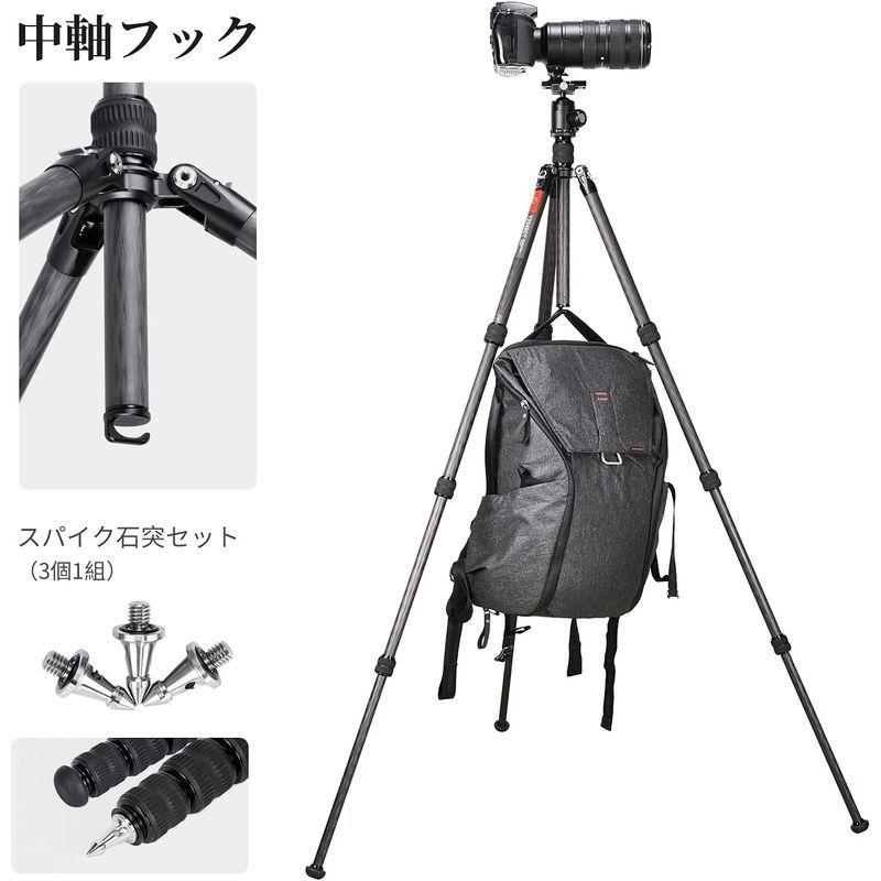 SWFOTO T2540CT カメラ 三脚 カーボン トラベル 4段 アルカスイス 軽量防水耐荷重13kg T2540CT カメラ 三脚 カーボン トラベル 4段 アルカスイス 軽量防水耐荷重13kg