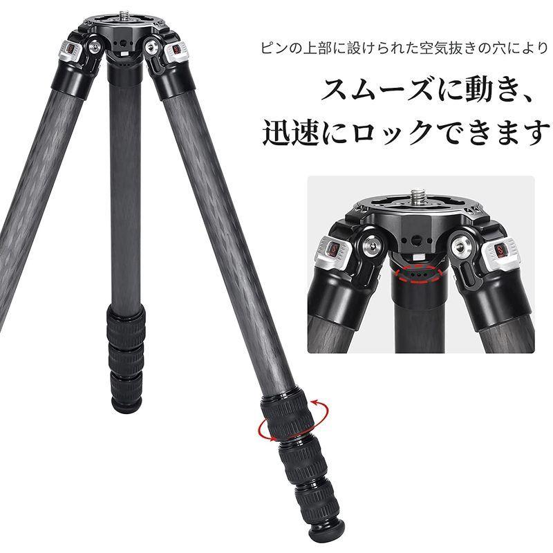 現品発送 SWFOTO T3240CM 三脚 カメラ カーボンビデオカメラ三脚4段 耐荷重25kg 【OCQ8397380215】(29884円)