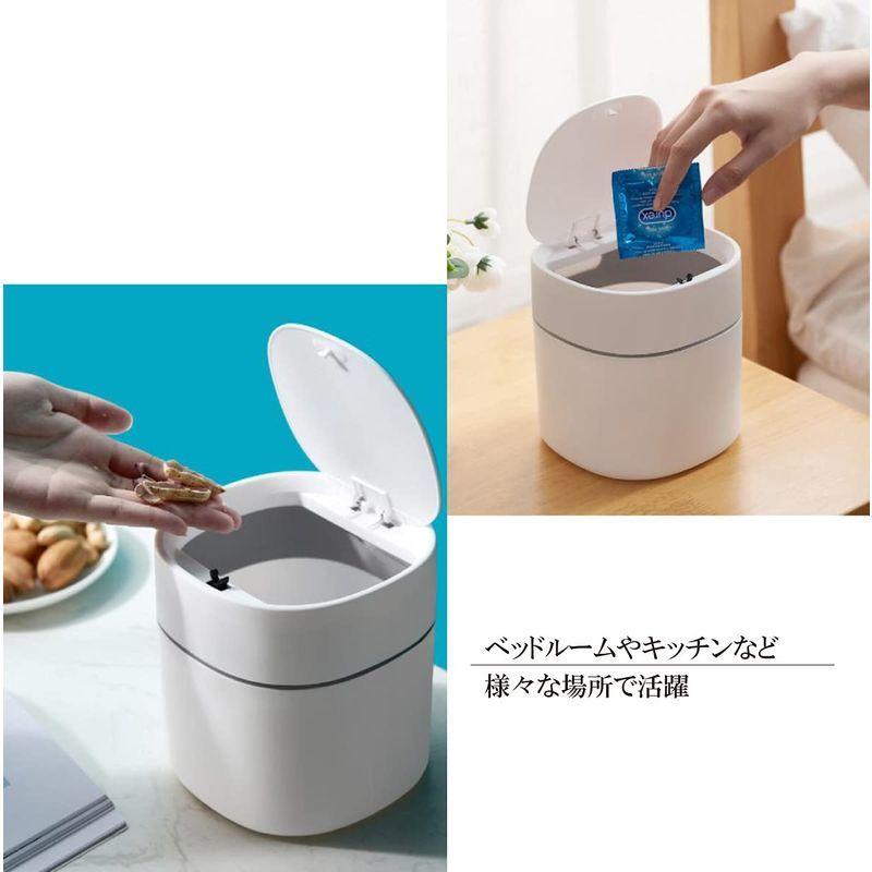 別倉庫からの配送 Tk Felly ゴミ箱 車内 車用 小さい くず入れ かわいい 蓋付き おしゃれ カー用品 小型 寝室 ネイビー Democracia Tv