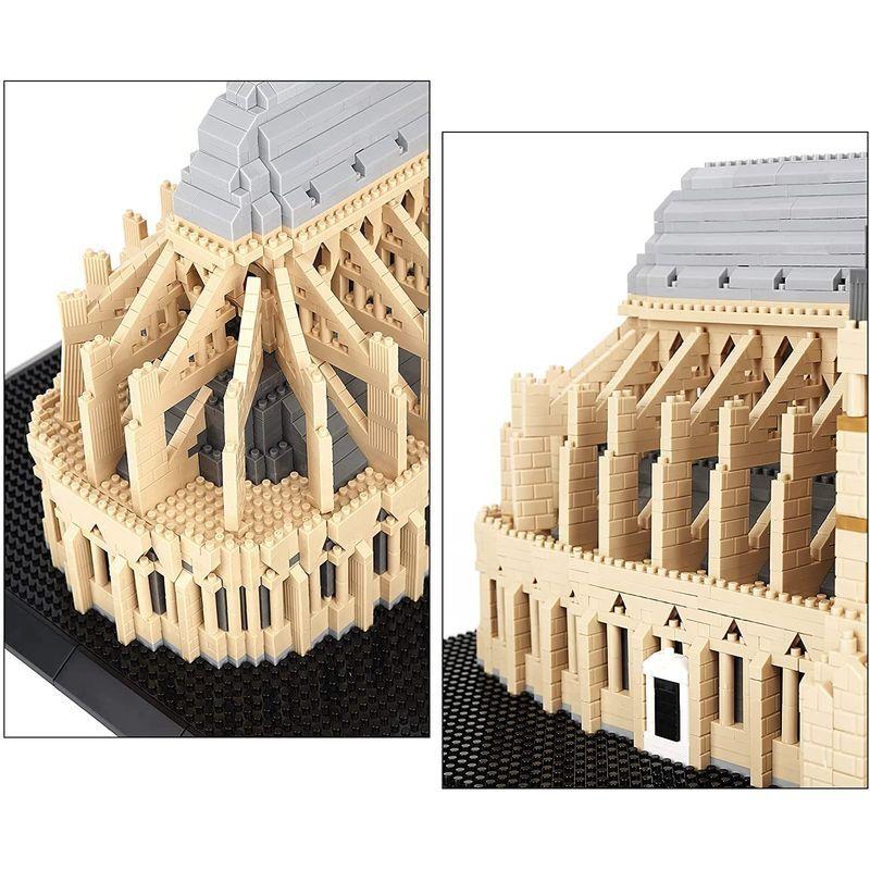 LULUFUN ブロック 積み木 おもちゃ ノートルダム大聖堂 mini 立体パズル 建物 Notre Dame de Paris 子供 大 ブロック 積み木 おもちゃ ノートルダム大聖堂 mini 立体パズル 建物 Notre Dame de Paris 子供 大