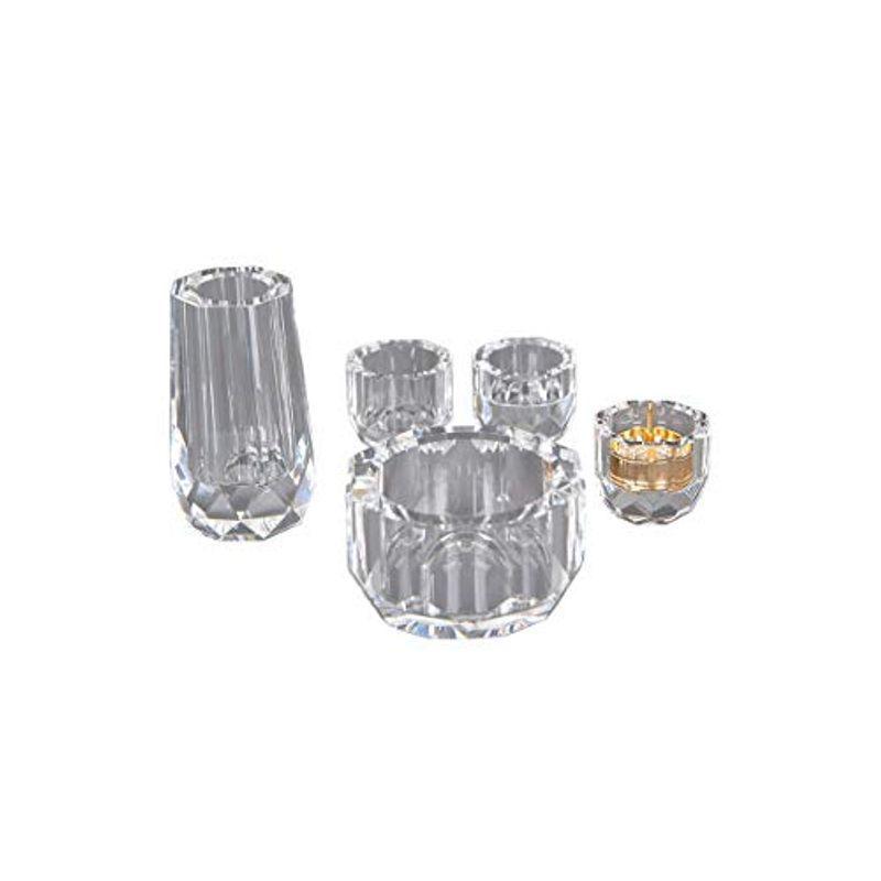 仏具 仏具セット ミニクリスタル クリアー 5点セット 2.5寸 湯茶器 仏飯器 花立 香炉 灯立 セット おしゃれ 仏具 セット おしゃれ