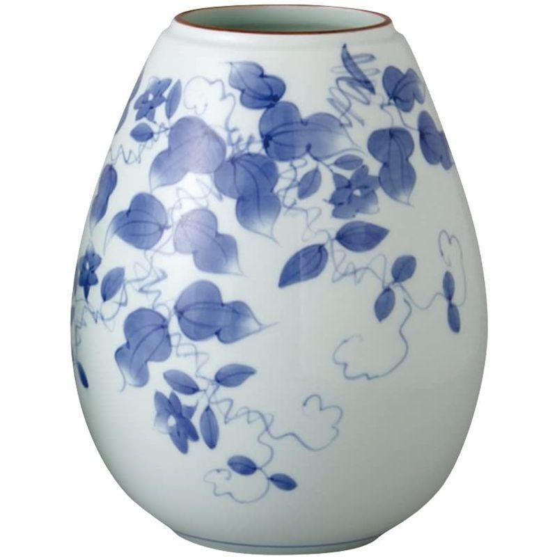 山下工芸 花器 つる草 φ19×H24.5cm 有田焼 8寸姫型 花瓶 木箱入 45027710 花器 つる草 φ19×H24 5cm 有田焼 8寸姫型 花瓶 木箱入