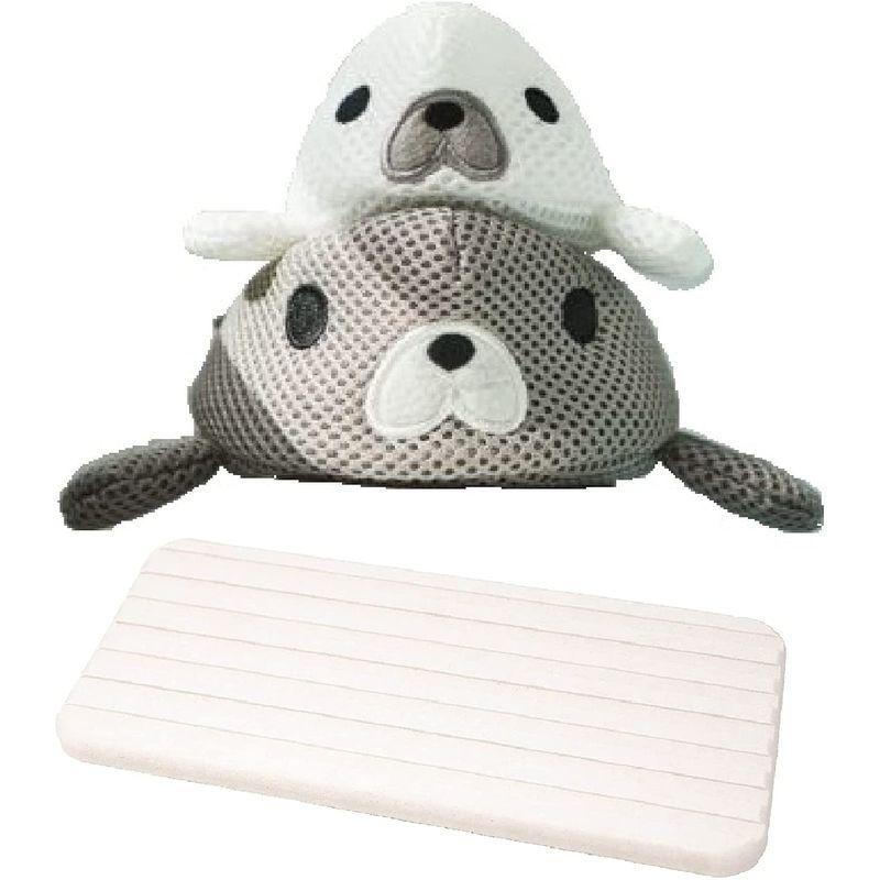 保証書付 アザラシ親子 バスマグ 300g 純度99 95 アルカリイオン 温浴グッツ 小アザラシ ホワイト 100g 親アザラシ グレー 300g 入浴剤 Www Maketheleapcoaching Com