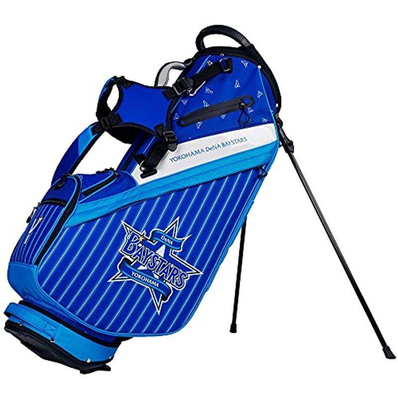 レザックス キャディバッグ 横浜DeNAベイスターズ 9.5型スタンドバッグ ブルー YBCB-1426