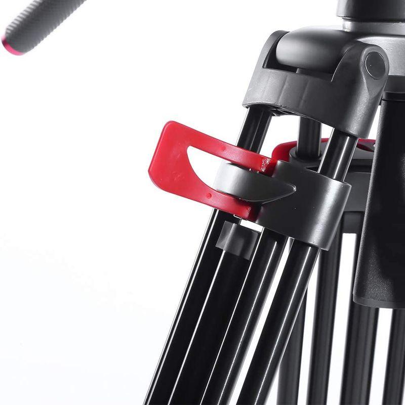 最前線の最前線のmiliboo ビデオカメラ三脚 全高193cm プロ級 フルード