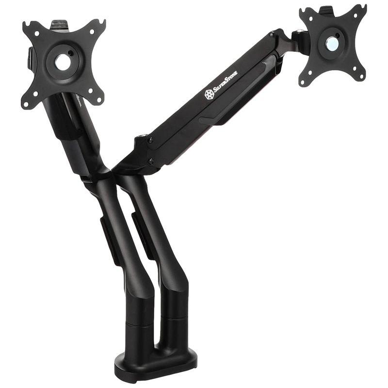 Silverstone ARMシリーズ ARM21 ガススプリング式アーム（モニター2面）SSTARM21B 2023062722321600266KSaragonite1 通販