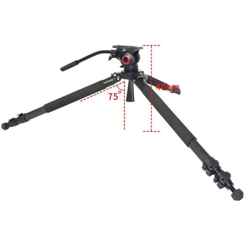 【まとめ売り】 miliboo MTT701B カーボンファイバー三脚３段 カウンターバランス機構搭載雲台 耐荷重10KG 360°パノラマ 伸縮40-17 【GMS6854612175】(24394円)