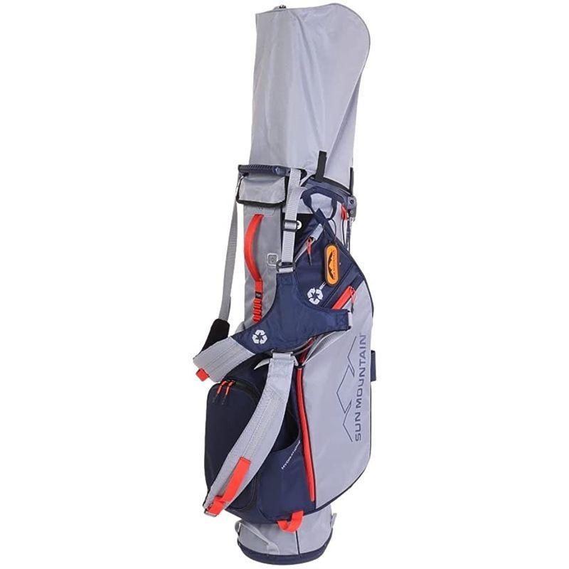 サンマウンテン 継続定番商品 キャディバッグ 軽量 (9.0型・4分割・スタンド式) / ゴルフ / 267-2980205 020_グレー 継続定番商品 キャディバッグ 軽量 0型 4分割 スタンド式 ゴルフ 020_グレー